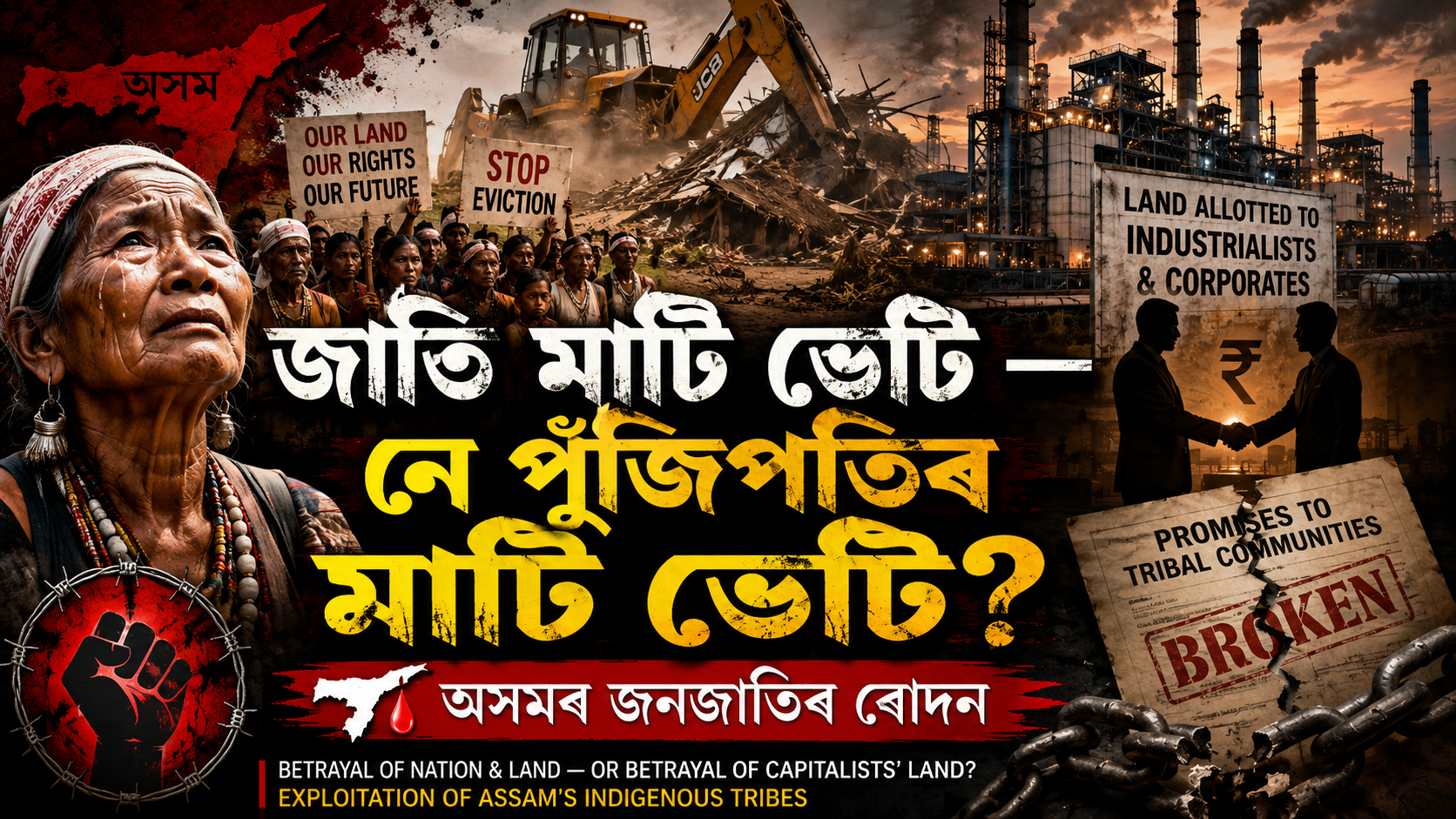 Protest against Eviction of Tribal Land in Assam