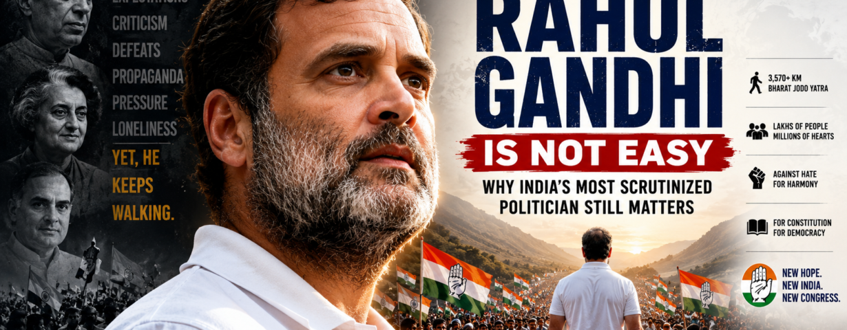 Being Rahul Gandhi Is Not Easy