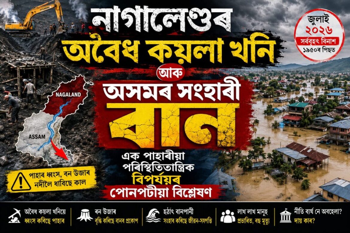 Assam Flood due to illegal mining in Nagaland